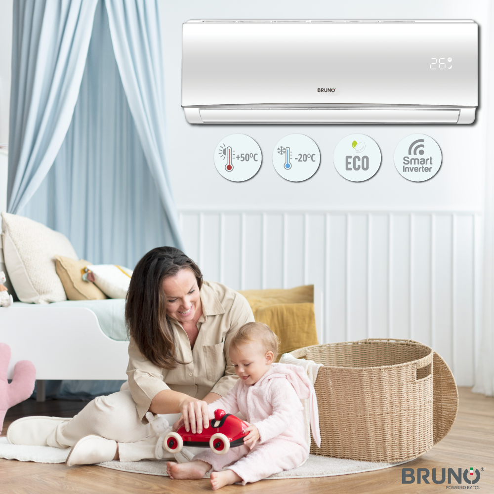 Инвертер клима BRUNO 3.5 kW Q-Model WiFi (-20°C) A++ | Инвертер клими ...